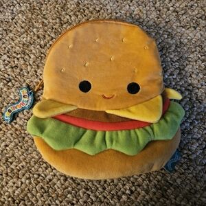 Squishmallow Carol Cheeseburger Zippered Pouch